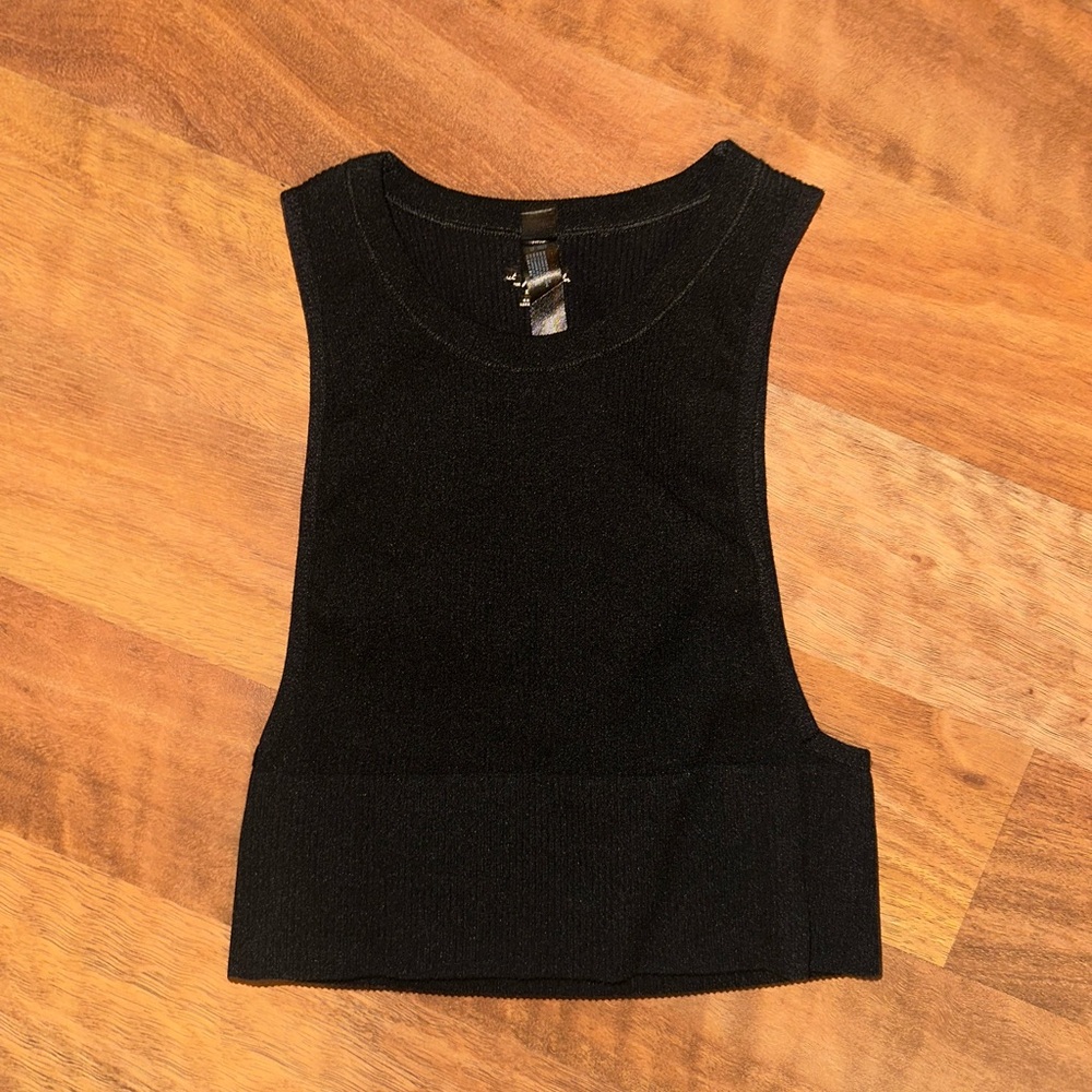 Urban Outfitters Out From Under Black High Neck Crop Top